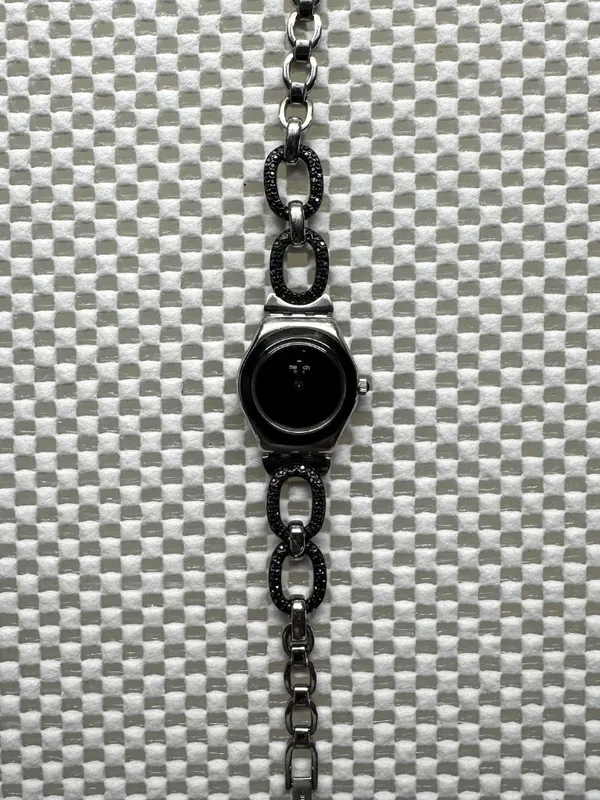 Swatch Watch Iron Lady Black Glitter YSS293G Classic 2015 - Image 2