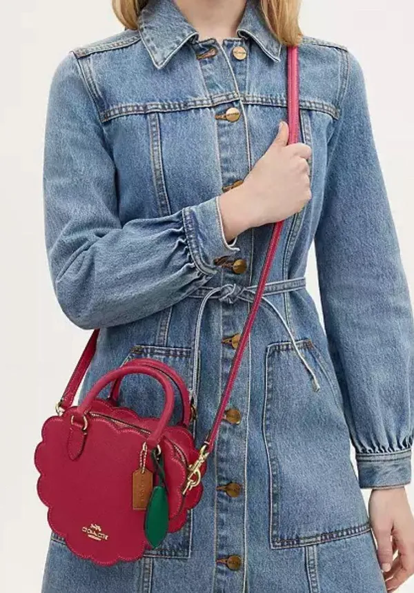 Coach Raspberry Crossbody Bag CR252 - Image 3
