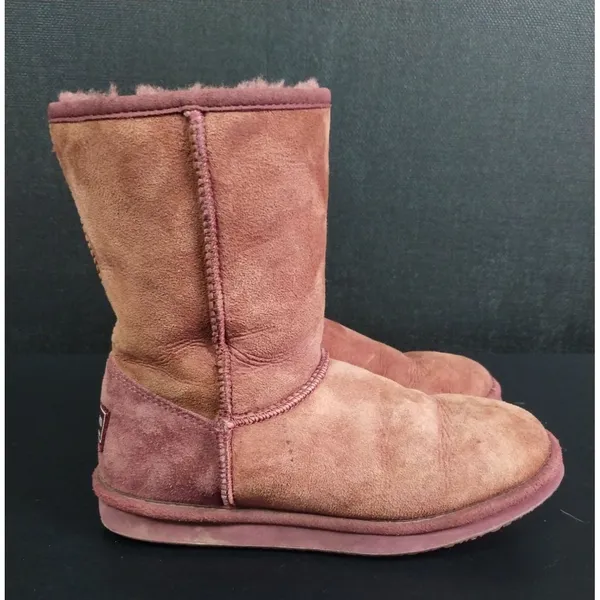 L.L Bean Women's Burgundy Suede Leather Boots Size 6M SKU 2045 - Image 3