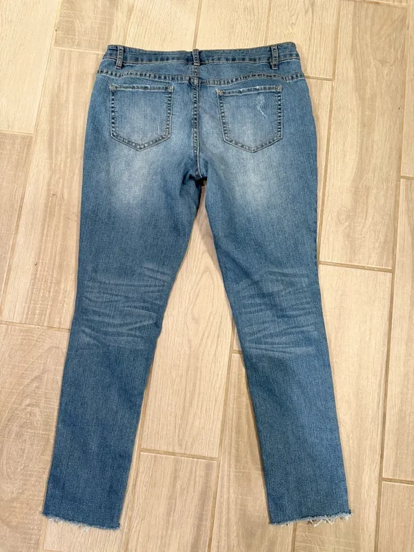 Canyon River Blues Medium Wash Ankle Skinny Jeans - Image 5