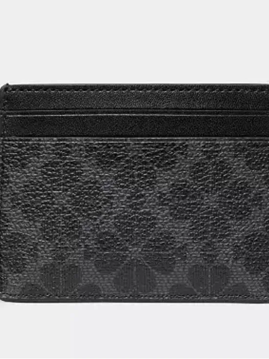 ✨ NWT Kate Spade New York Black Spade Flower Monogram Slim Card Holder Wallet ✨ - Image 5