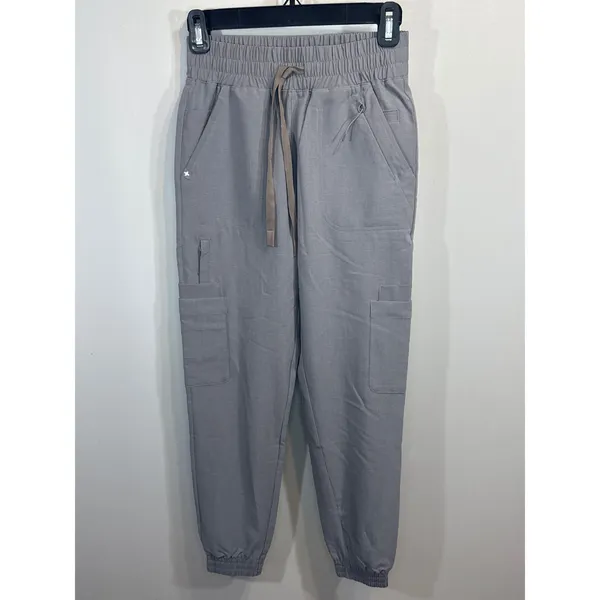 FIGS‎ Charlotte Slim Fit Scrub Pants Cargo Pockets Jogger Gray XXS NWT - Image 3