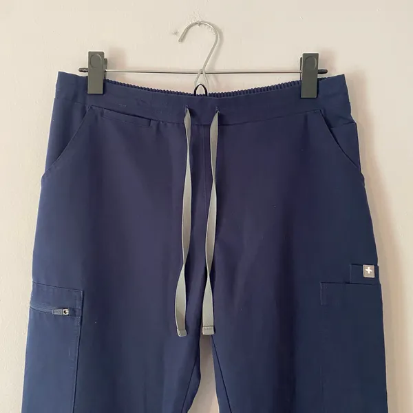 FIGS Navy Blue Yola Straight Leg Scrub Pants Uniform Nurse Dr Women's size Small - Image 3