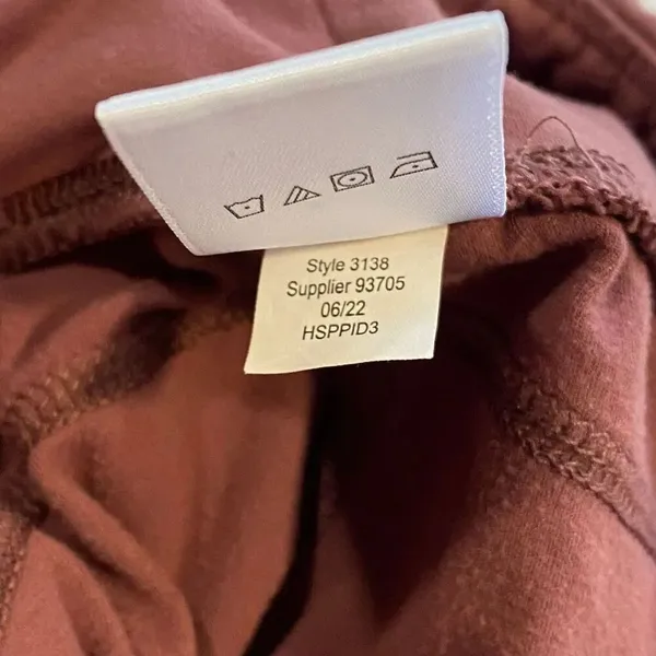 Aeropostale High Rise Leggings Women’s Small Burgundy Active Stretch - Image 7