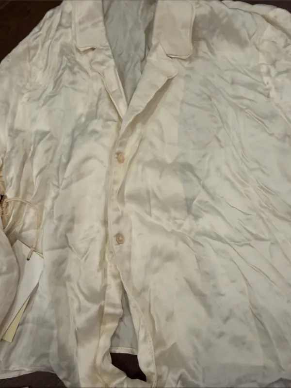 Wilfred Cream Tie-Front Button Down Shirt Size Medium NWT - C54-112 - Image 4