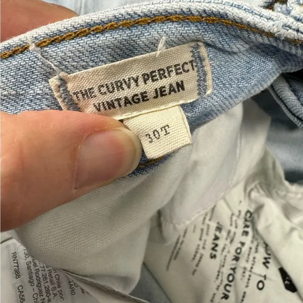 Madewell Curvy The Perfect Vintage Jeans Womens 30 T Blue High Rise Denim Fall - Image 12