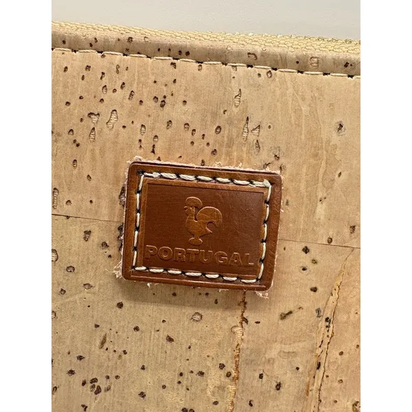 Portugal Cork Wallet Zip-Around Eco-Friendly Sustainable Vegan‎ Natural Boho - Image 3