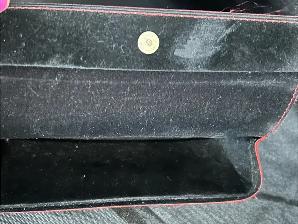 GUESS Red & Black Pebbled Eyewear Sunglasses Pouch Case - Image 10