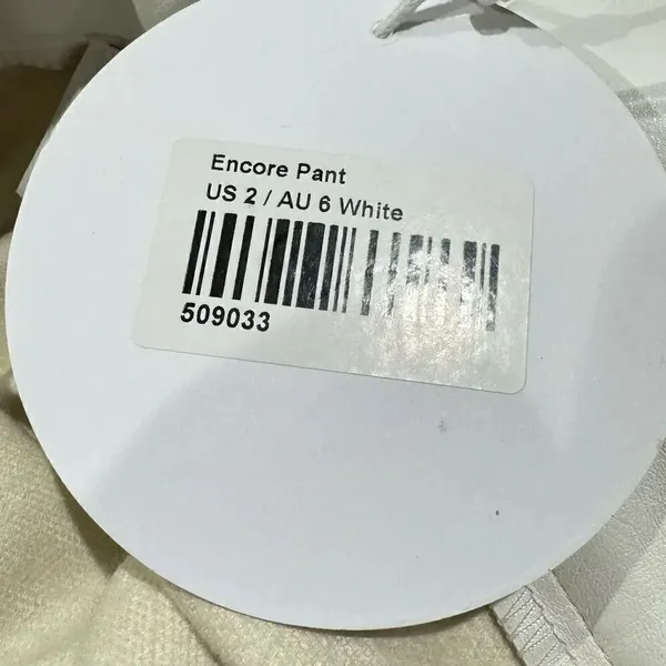 NEW Princess Polly Encore Pants White Faux Leather Women’s 2 - Image 3