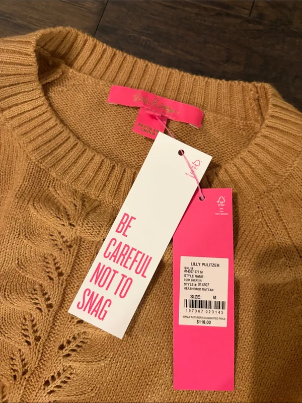 New with Tags Lilly Pulitzer Esma Sweater Sz M - Image 3