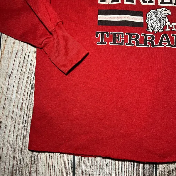 VTG 80s Healthknit Maryland Terrapins Sweater‎ Womens L USA Collegiate Cropped - Image 3