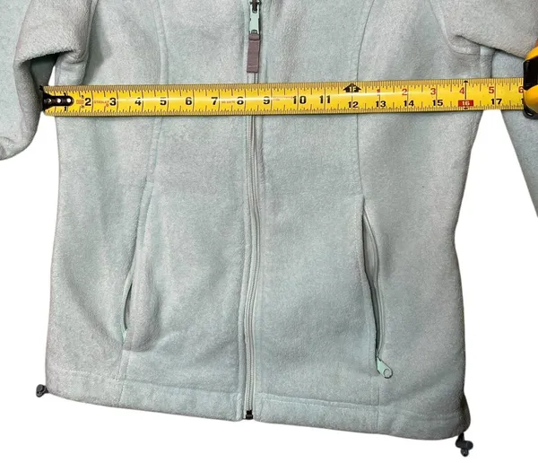 Columbia Jacket Womens Medium Light Blue XL6445 Full Zip Fleece Outdoors Hiking - Image 7