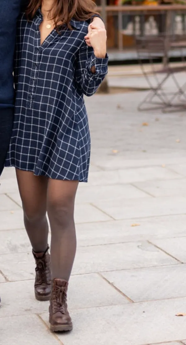 Mango Plaid Dress - Image 5