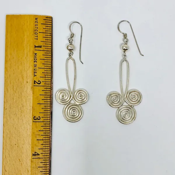 Sterling silver dangling earring, 11.5g - Image 7