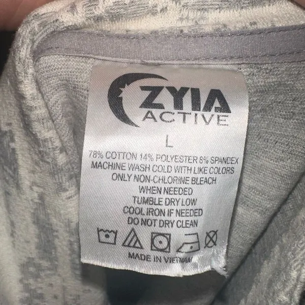 Zyia Active Athleisure cream combo workout cozy L jacket - Image 5