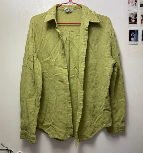 Princess Polly Mahalia Shirt Green - Image 6