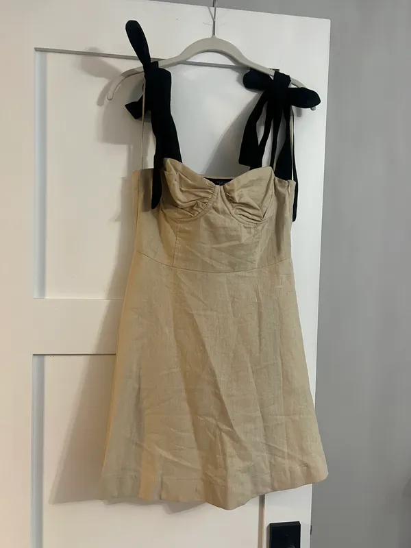 ZARA Linen Mini Dress - Image 3