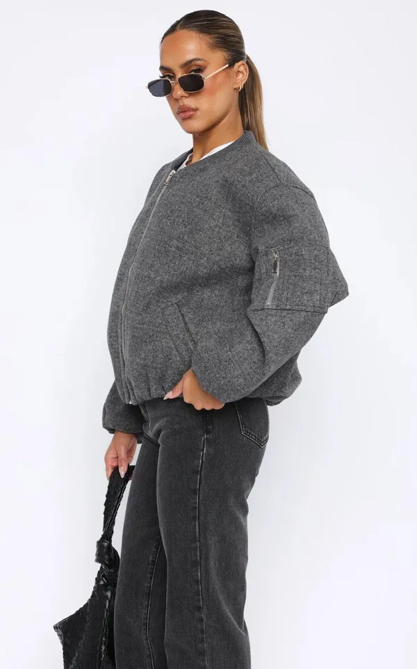 Bomber Jacket White Fox - Image 6