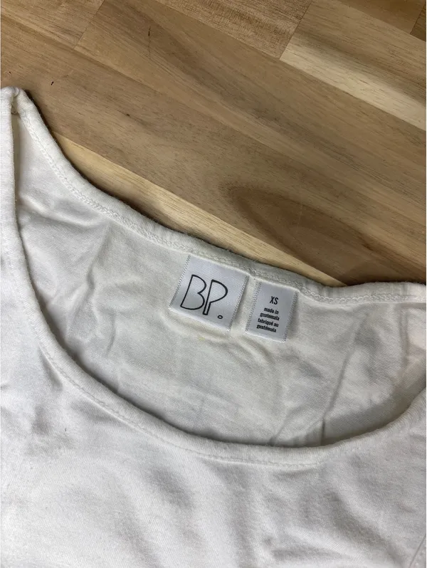 White Mini Crop Tank Top BP Size XS Nordstrom - Image 2