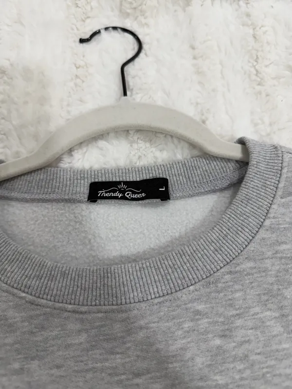 Grey Crewneck Gray Size L - Image 3