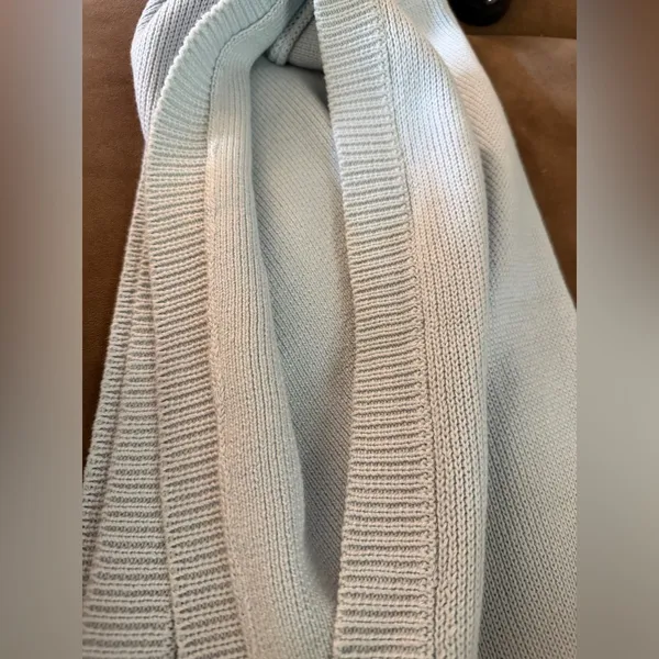 Zara Vest Blue Sweater Vest Tank Top Fall Chunky Preppy‎ Academia - Image 5