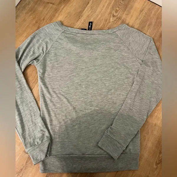 Silver and Gray Long Sleeve Top - Image 2