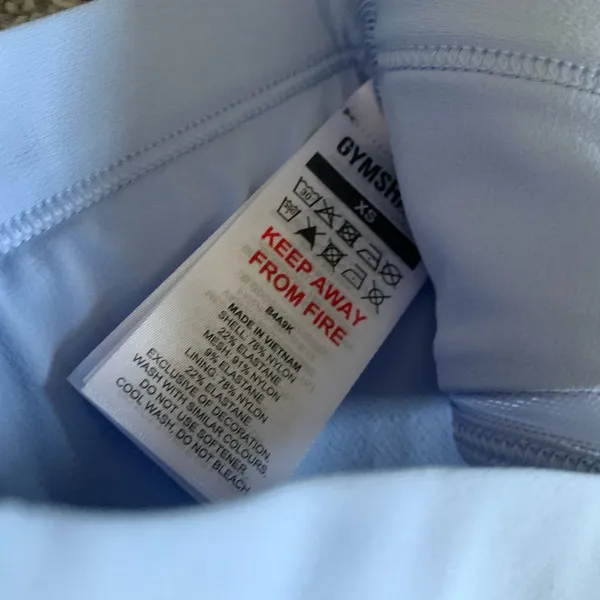 Gymshark Lilac Blue Crossover Sports Bra Size XS NEW - Image 3