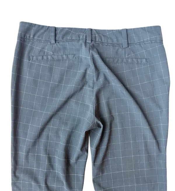 New York And Company Stretch Windowpane Black & White Pants - Image 5