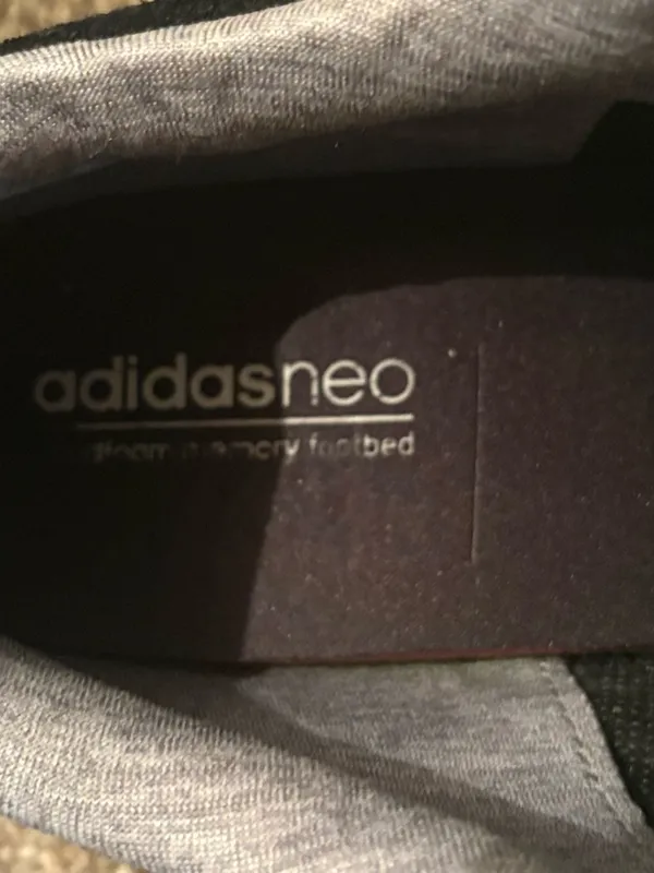 Adidas Neo Daily 2.0 Cloudfoam Black Suede Size 11 White Sole LaceWomen’s Shoes - Image 6