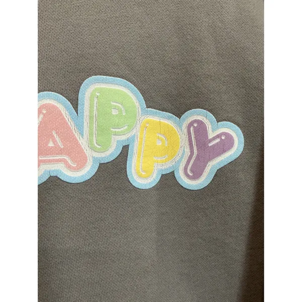 Madhappy Grey‎ Bubble Logo Crewneck Sweatshirt Womens Medium Cotton USA Rare - Image 3