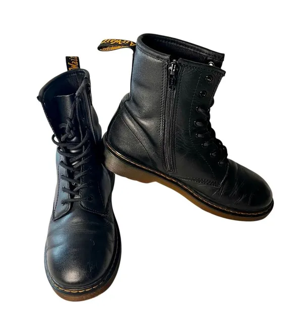 Dr. Martens 1460 Y Soft T Black Boots Size 6M 38 EU - Image 2