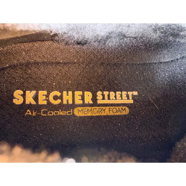 Skechers Street Double Up Black Suede Faux Fur Ankle Boots SN 838 Womens 8 - Image 4