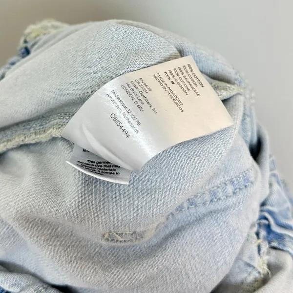 FREE PEOPLE Marci Denim Jumpsuit in Wash Clear Skies Size X-Small - Image 10