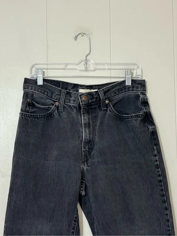 Levi’s ’94 Baggy Jeans Faded Black High Rise Distressed Size 29 - Image 2