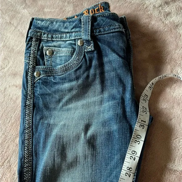 ROCK REVIVAL Skinny Lillian Denim Jeans Blue‎ 26 - Image 9