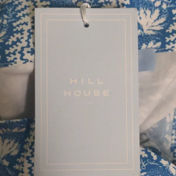 Hill House The Mirabel Skirt Trailing Vine Blue Linear Floral Poly Crepe XL New - Image 9