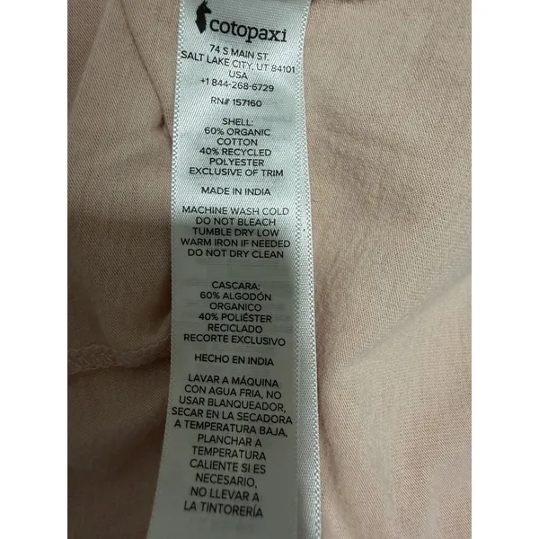 Cotopaxi Do Good Repeat‎ T-Shirt Sand Women'S Size Medium - Image 10