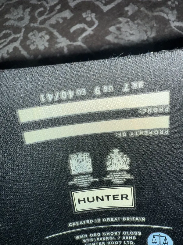 Hunter Rain Boots Black Original Gloss - Image 5