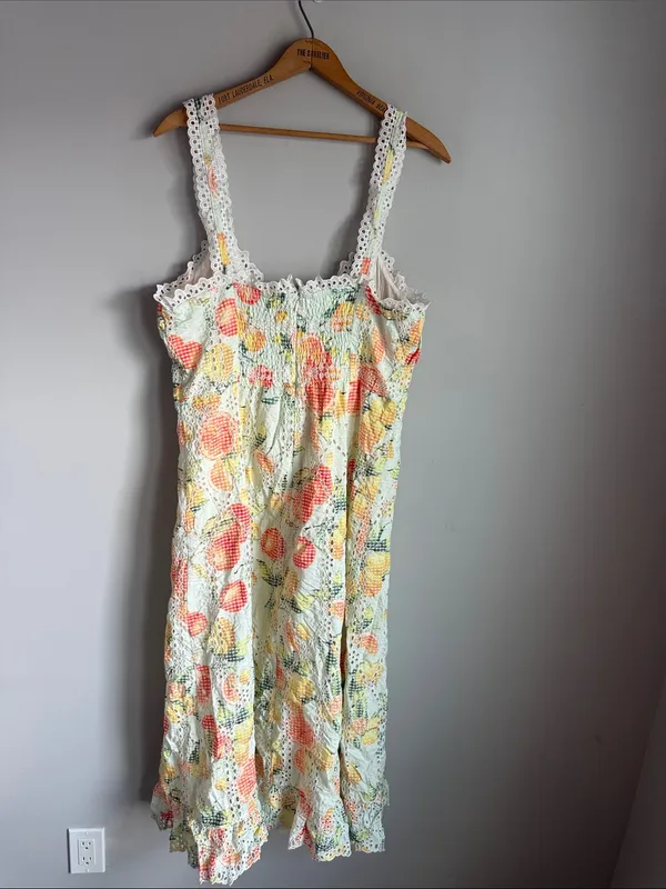 By Anthropologie Ruffled Eyelet Dress - Image 3