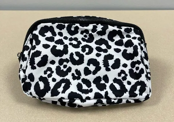 Iris & Rainbow Original Iris Crossbody Bag, Black/White Leopard - NWOT - Image 2