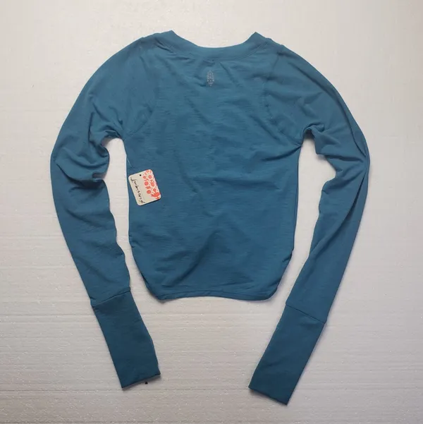 Free People Movement Women's Tempo Long Sleeve in Celestial Blue size L NWT - Image 6