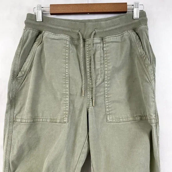Faherty Women Traveler Pants S Utility‎ Pull On Dark Olive Street Soft Girl - Image 2