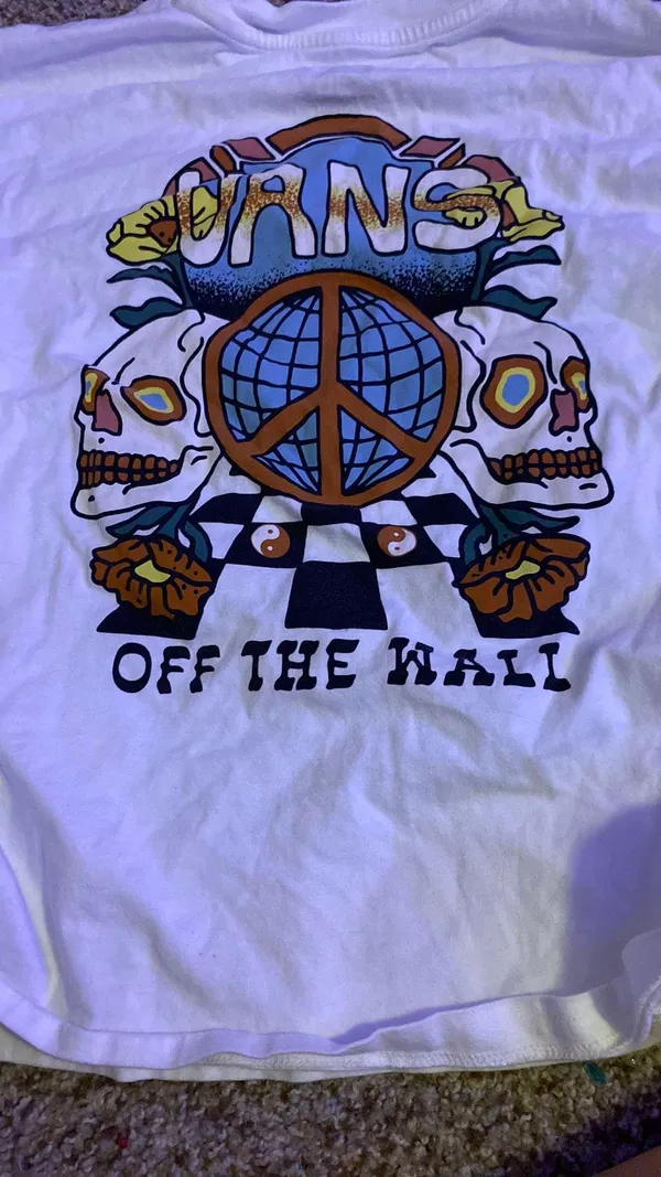 Long Sleeve Vans Shirt White - Image 2