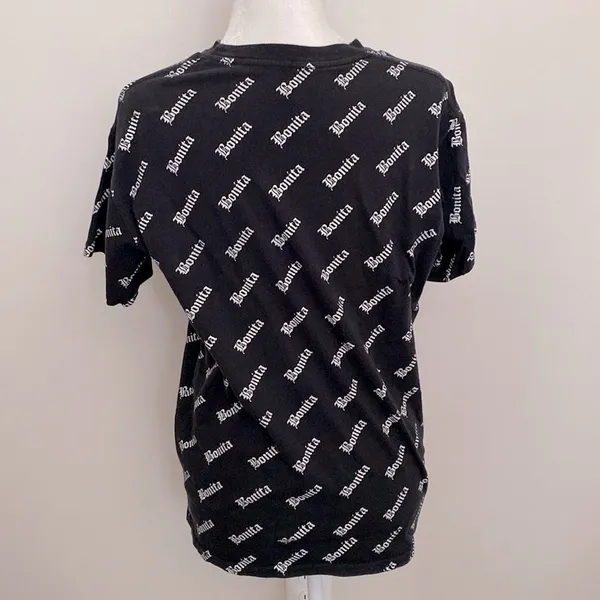 Viva La Bonita Black Graphic t-Shirt - Image 3