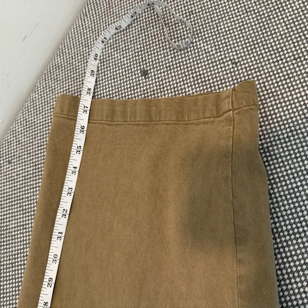 Madewell Pants Womens Size 31 Drill Khaki The Emmett Wide Leg Crop Welt Pocket - Image 15
