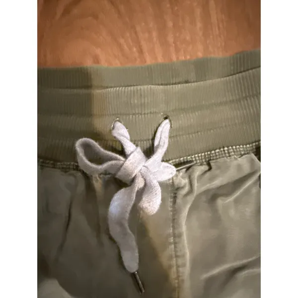 Aerie Olive Green Utility Joggers Ribbed‎ Waistband Drawstring Pants Small - Image 4