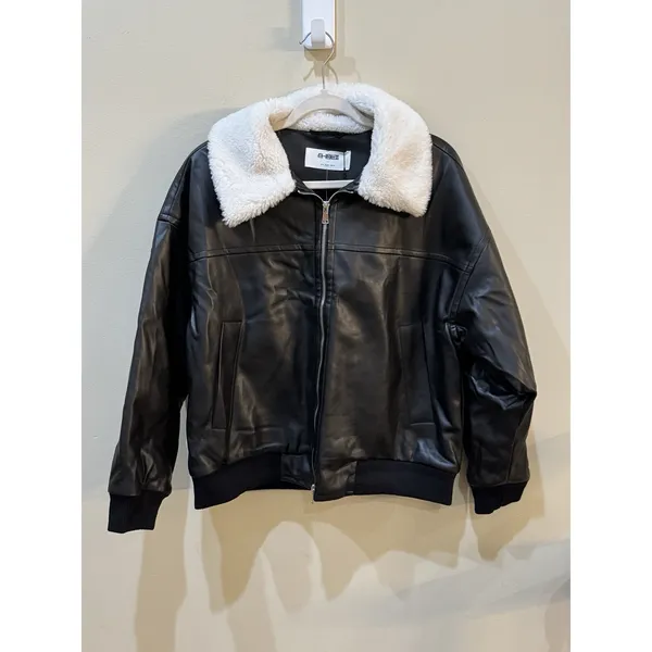 4th & Reckless Benson Jacket Women XS Black Full Zip Side‎ Pockets Long Sleeve - Image 2
