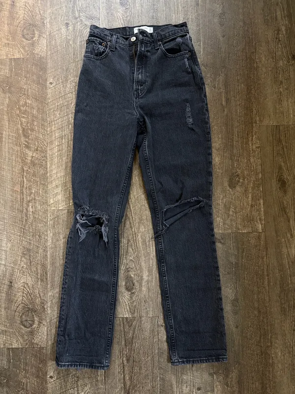 Abercrombie & Fitch 90’s Straight Black Jeans - Image 4
