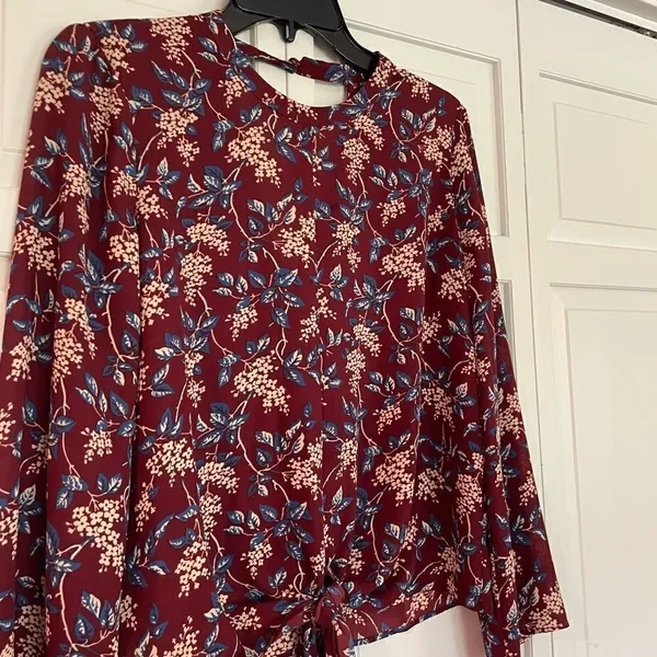 Madewell floral tie front top - Image 8