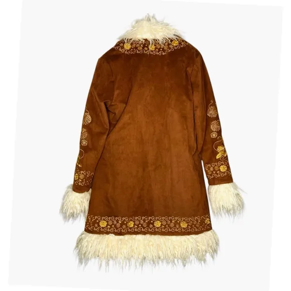 HIPPIE SHAKE HEROES Breaking Hearts Penny Lane Coat - Brown and Gold - Image 5
